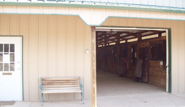 Outside stables
